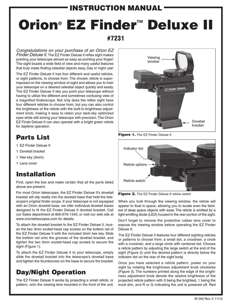 ORION TELESCOPES & BINOCULARS EZ Finder Deluxe II User manual