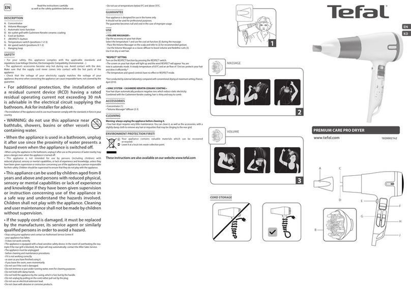 TEFAL PREMIUM CARE PRO instructions