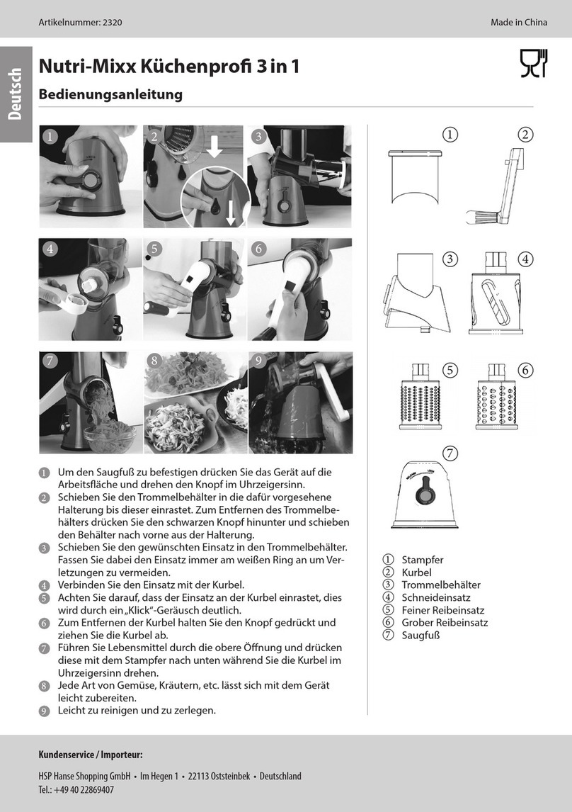 HSP HanseShopping Nutri-Mixx 2320 instruction manual HSP HanseShopping Nutri-Mixx 2320 instruction manual