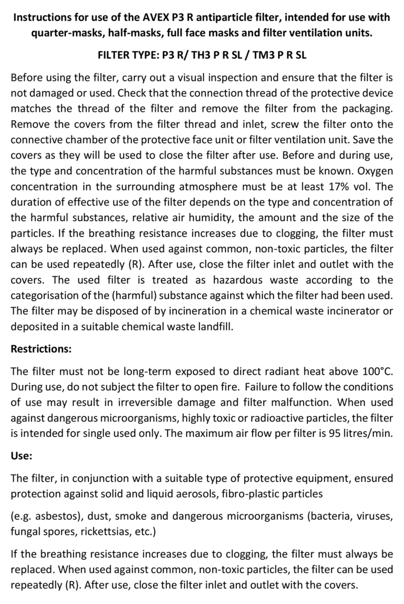 Avex P3 R User manual