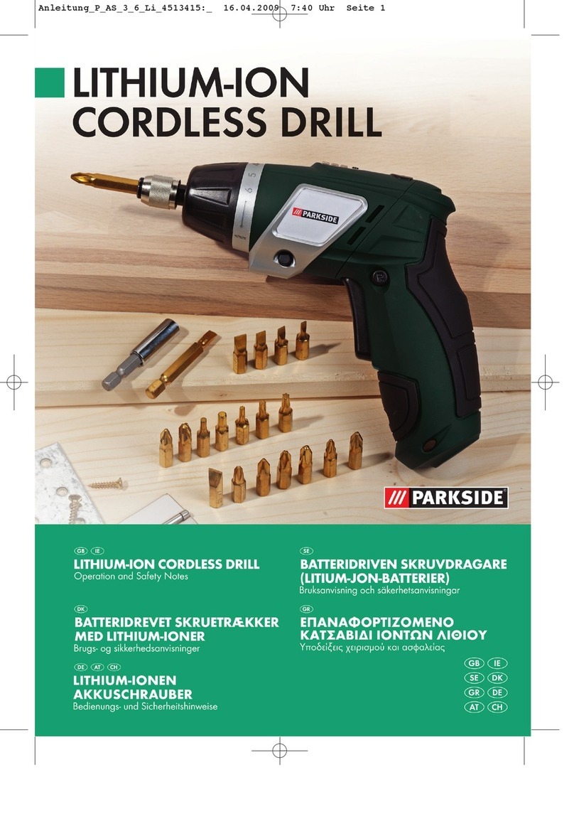 Parkside P-AS 3,6 Li User manual