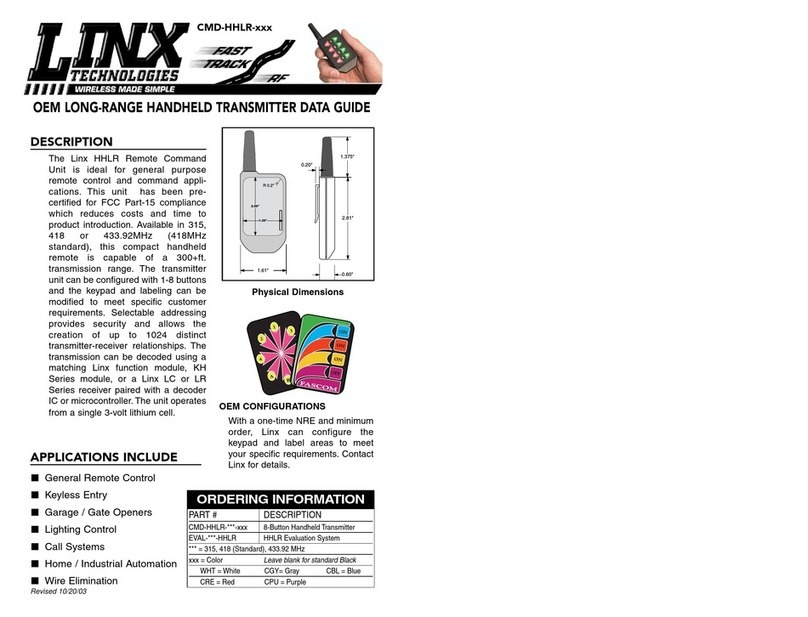 Linx Technologies CMD-HHLR Series Guide