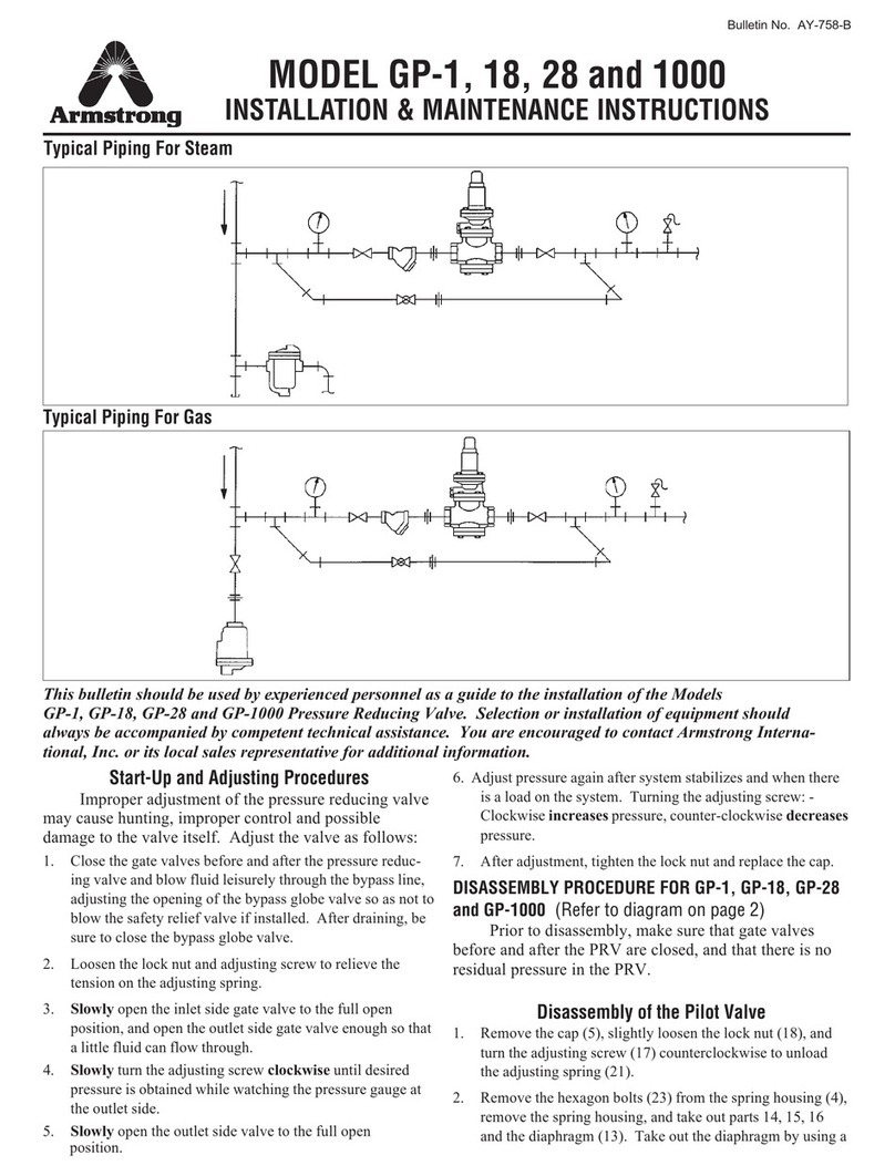 Armstrong GP-1 Installation & maintenance instructions