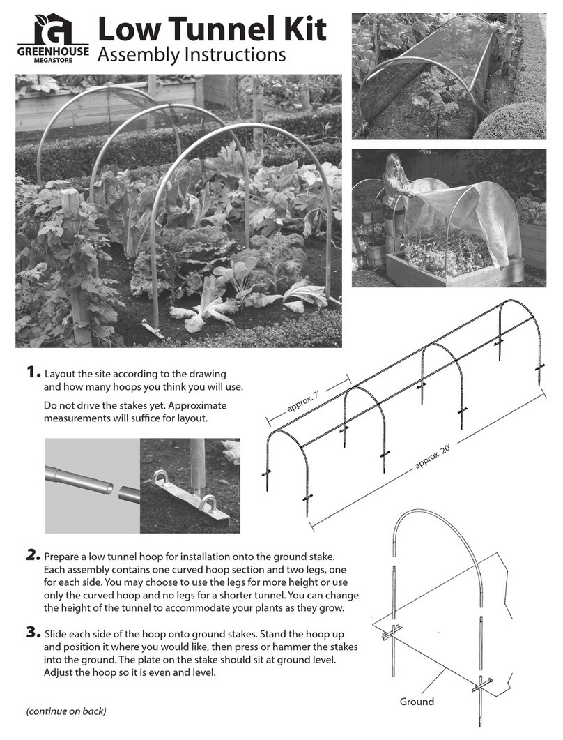 Greenhouse Low Tunnel Kit Assembly instructions