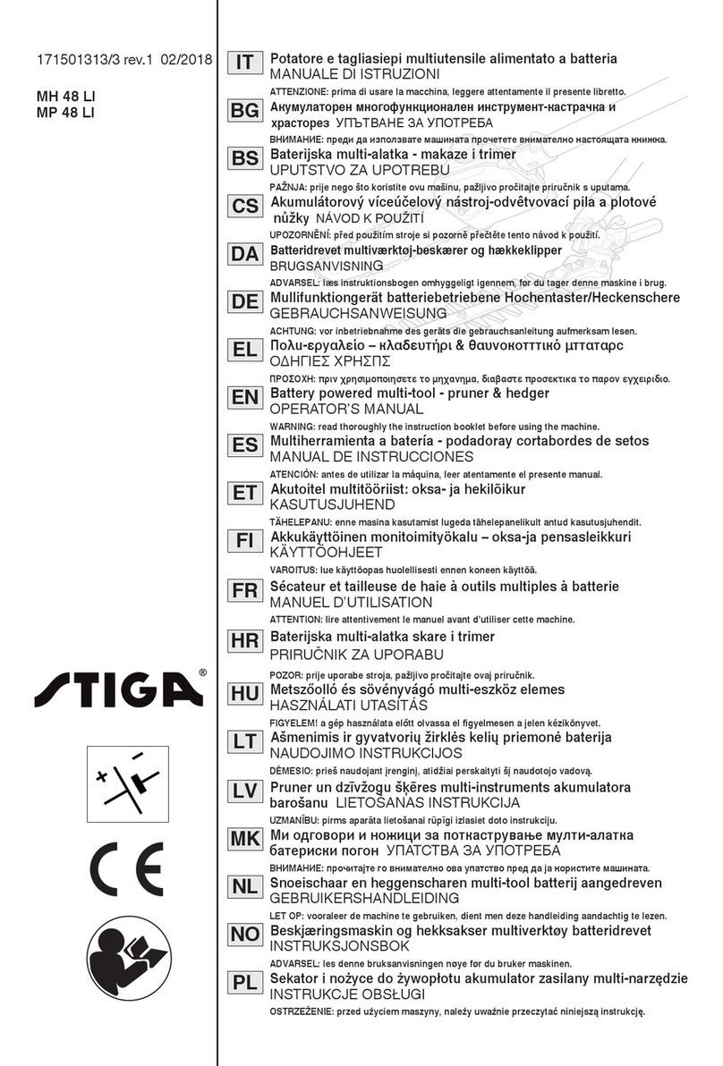 Stiga MH 48 LI Operator's manual