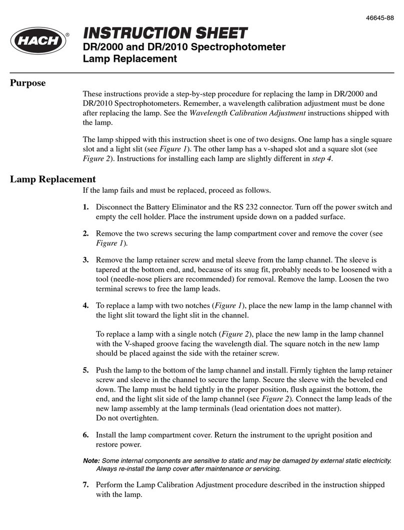 Hach DR/2010 instruction sheet