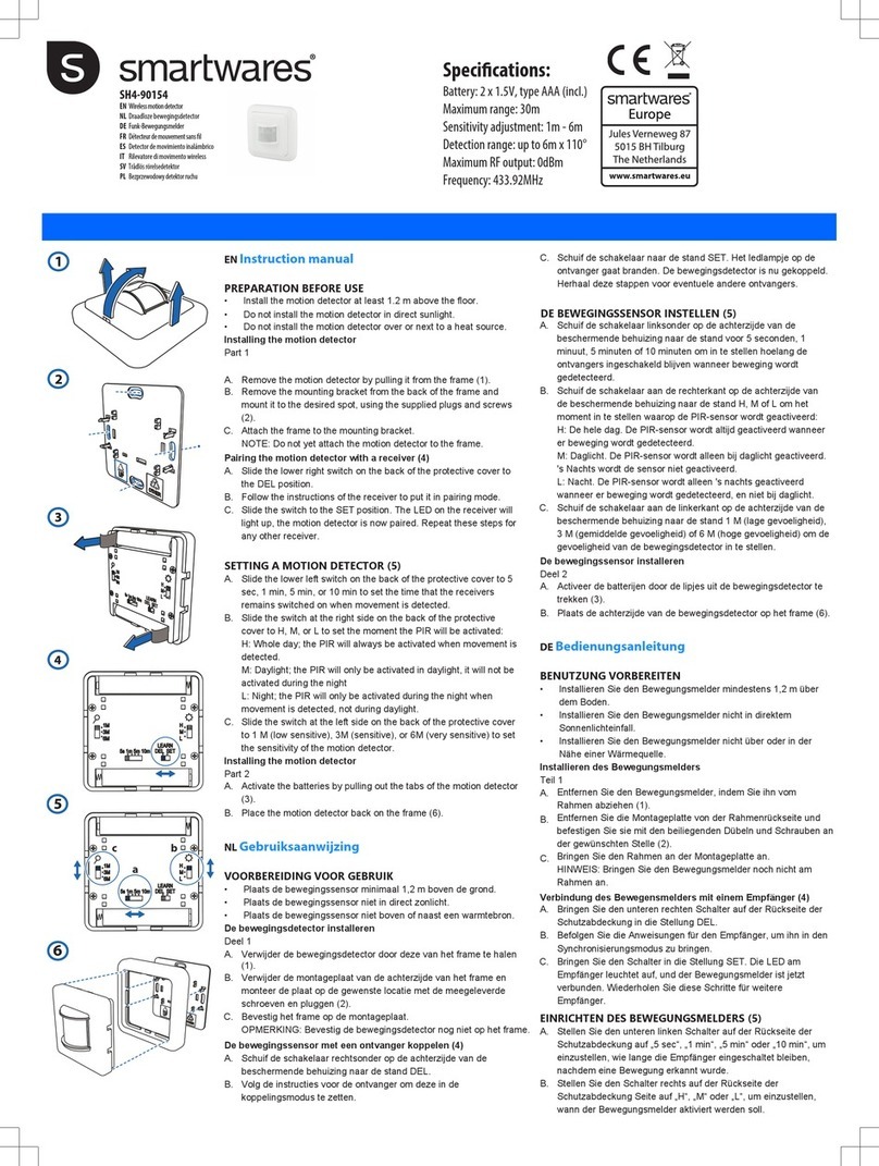 Smartwares SH4-90154 instruction manual Smartwares SH4-90154 instruction manual
