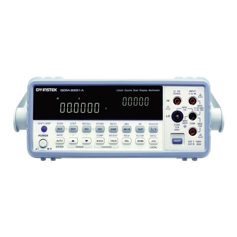 GW Instek GDM-8200A Series Instruction manual