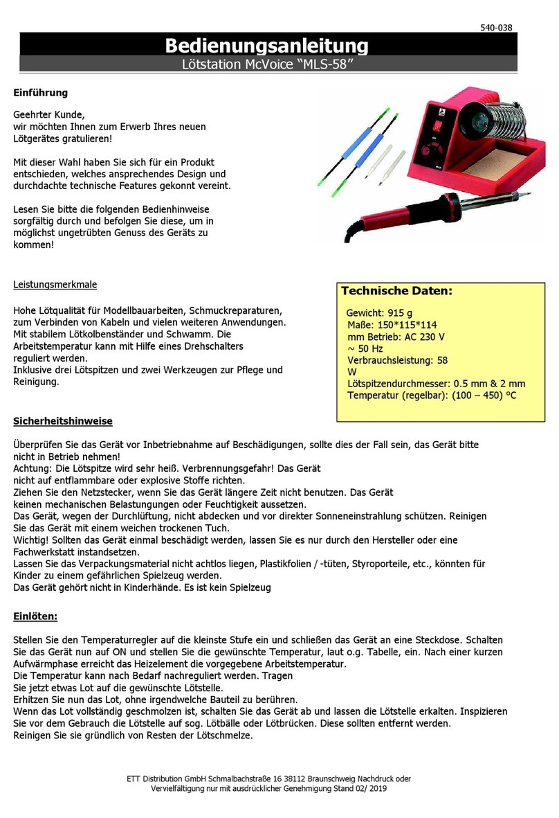 McVoice MLS-58 Reference manual