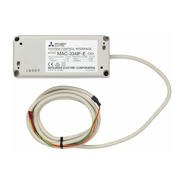 Mitsubishi Electric MAC-334IF-E User manual