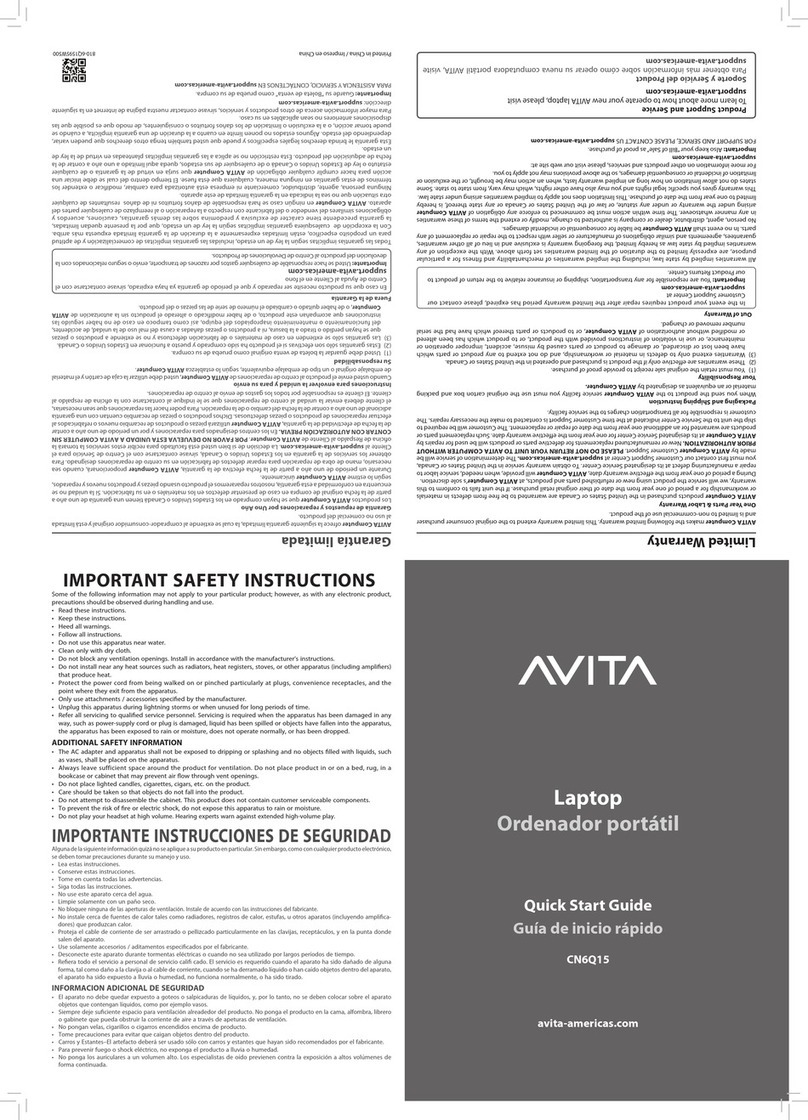 Avita CN6Q15 User manual Avita CN6Q15 User manual