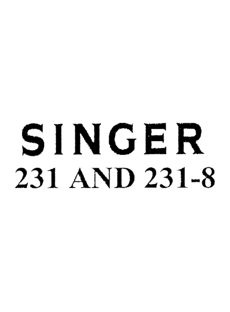 Singer 231-7 Service manual