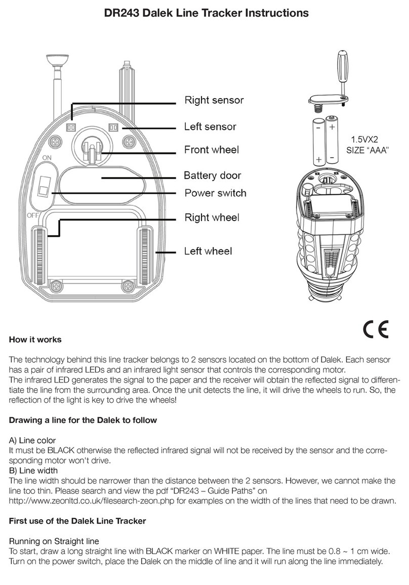 Zeon Dalek Line Tracker instructions