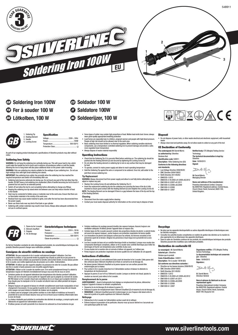 Silverline 548911 manual