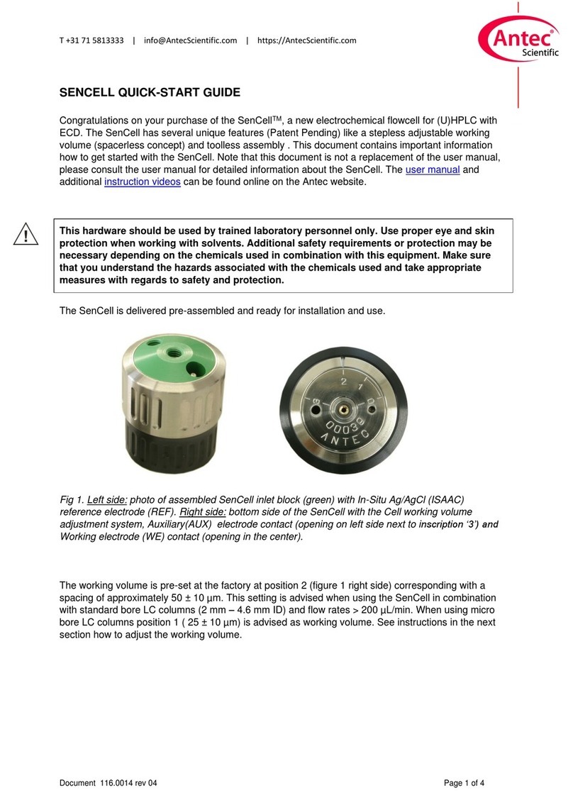 Antec Scientific SenCell quick start guide
