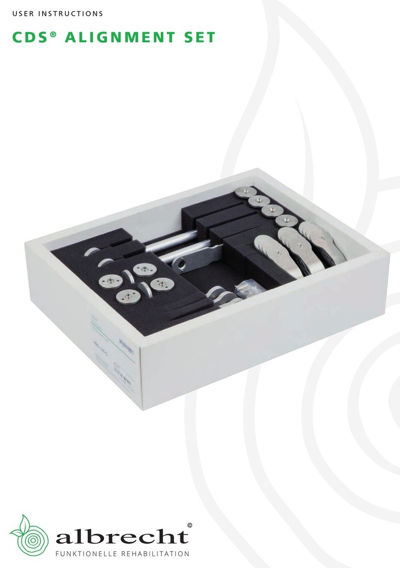 Albrecht CDS ALIGNMENT SET User instructions