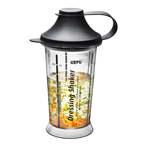 Gefu Dressing-Shaker MIX UP instructions