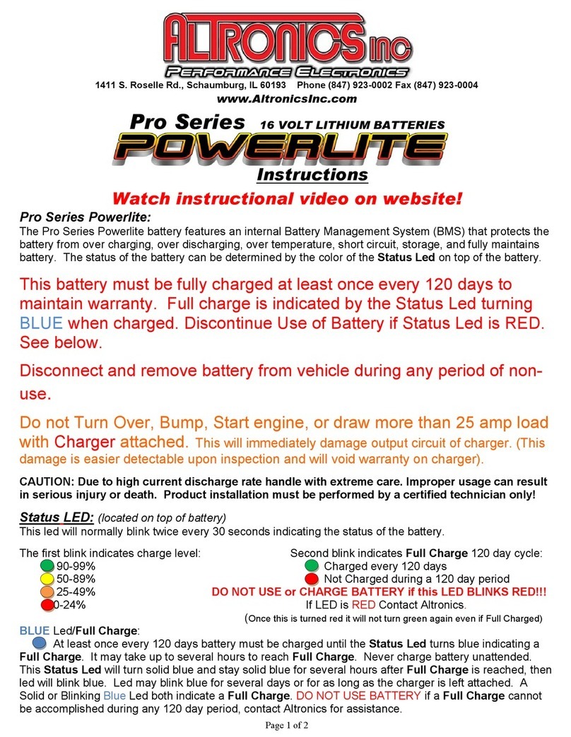 Altronics Pro Series instructions