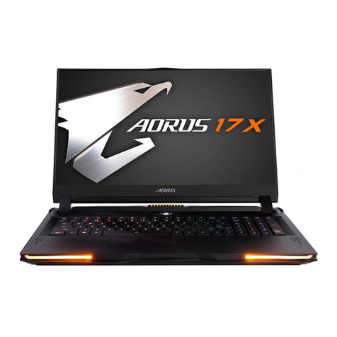 Gigabyte AORUS 17X YB-9UK2452MP User manual