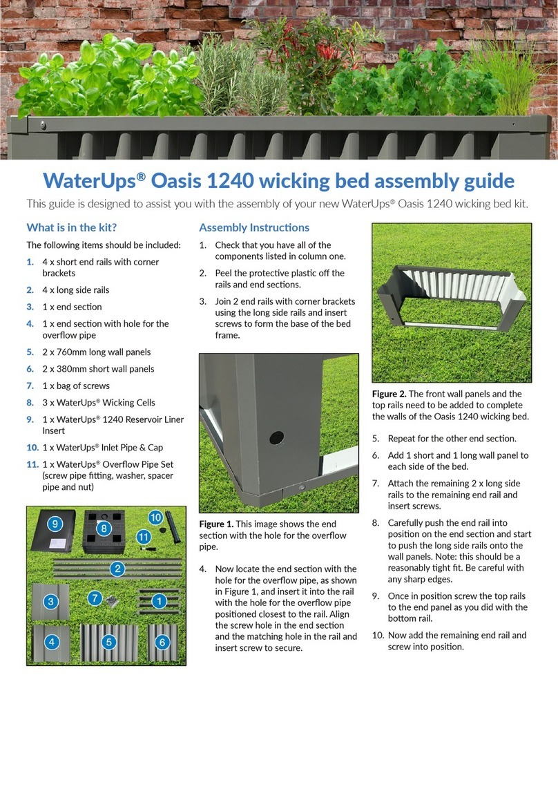 WaterUps Oasis 1240 Assembly guide