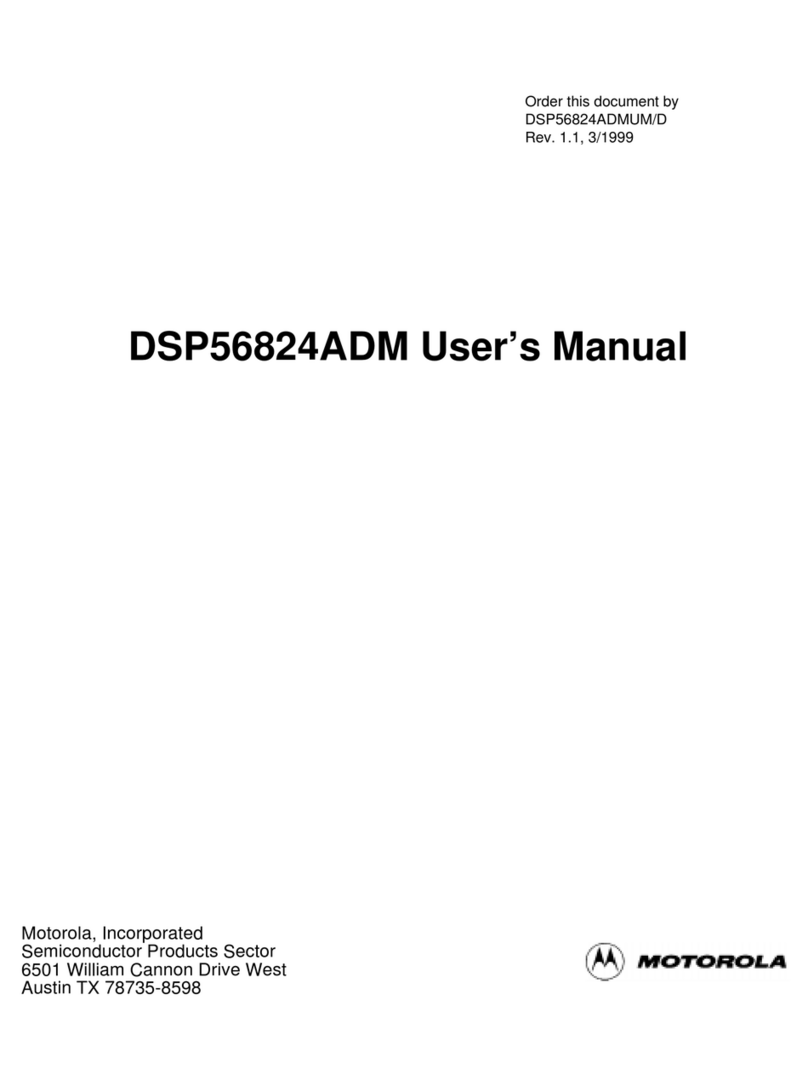 Motorola DSP56824ADM User manual