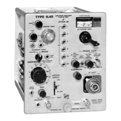 Tektronix 1L40 User manual