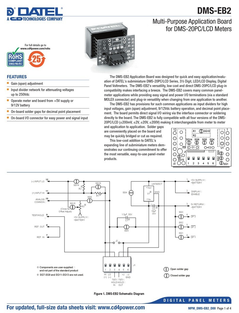C&D Technologies DATEL DMS-EB2 quick start guide