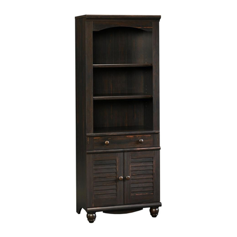 Sauder Harbor View Library with Doors manual