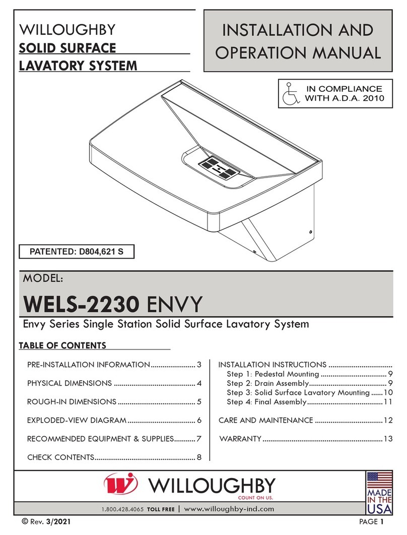 Willoughby ENVY Series Installation and operation manual