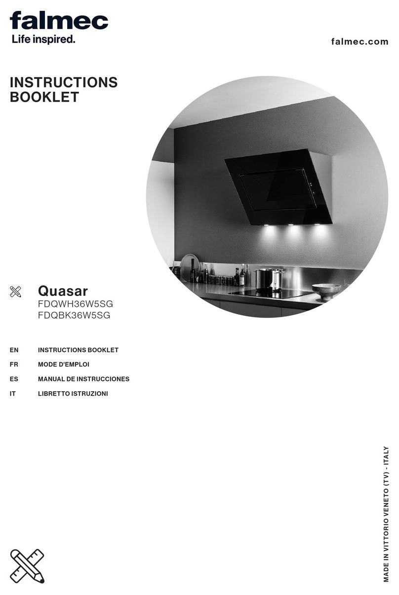 FALMEC Quasar FDQWH36W5SG User manual