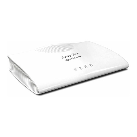 Draytek Vigor 160 Series User manual
