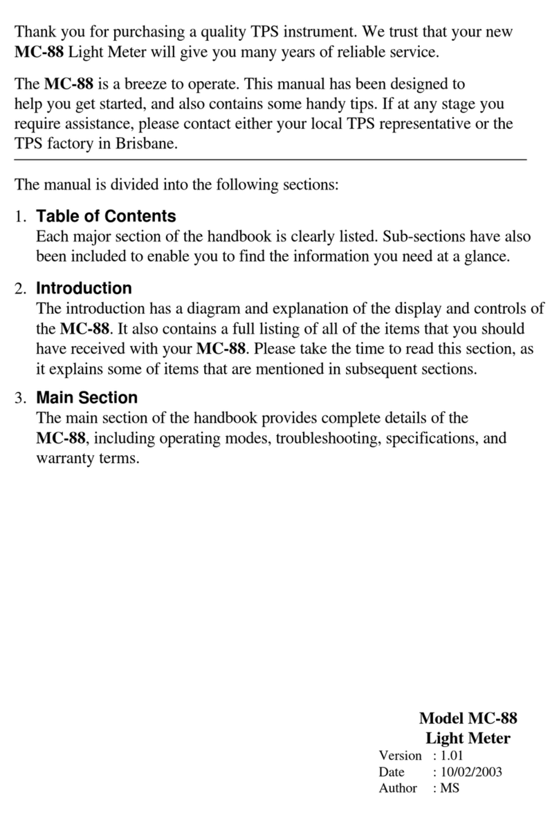 TPS MC-88 User manual