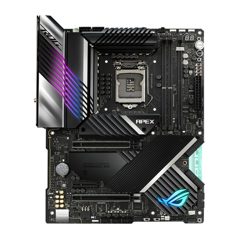 Asus ROG MAXIMUS XIII APEX quick start guide
