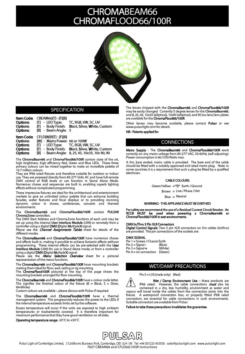 Pulsar CHROMABEAM66 manual