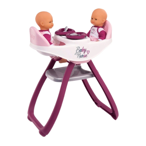 Smoby BN TWIN HIGHCHAIR User manual