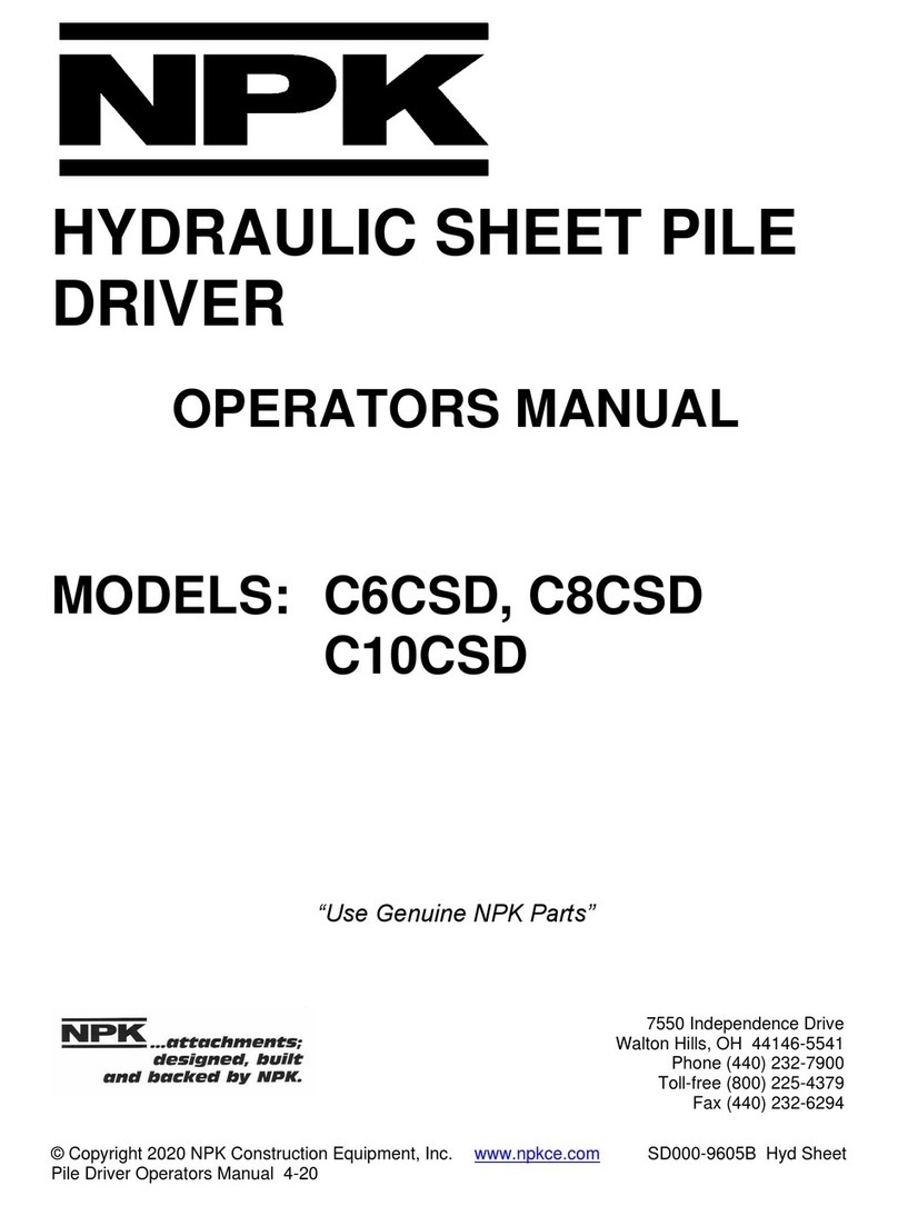 NPK C6CSD Operator's manual