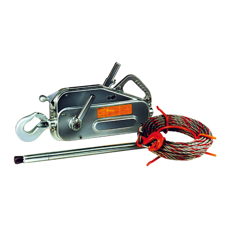 Tractel tirfor T-500D Series Operating and maintenance instruction