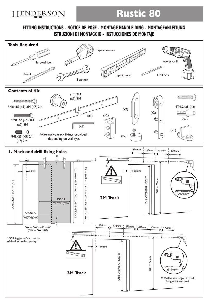 Henderson Rustic 80 User manual