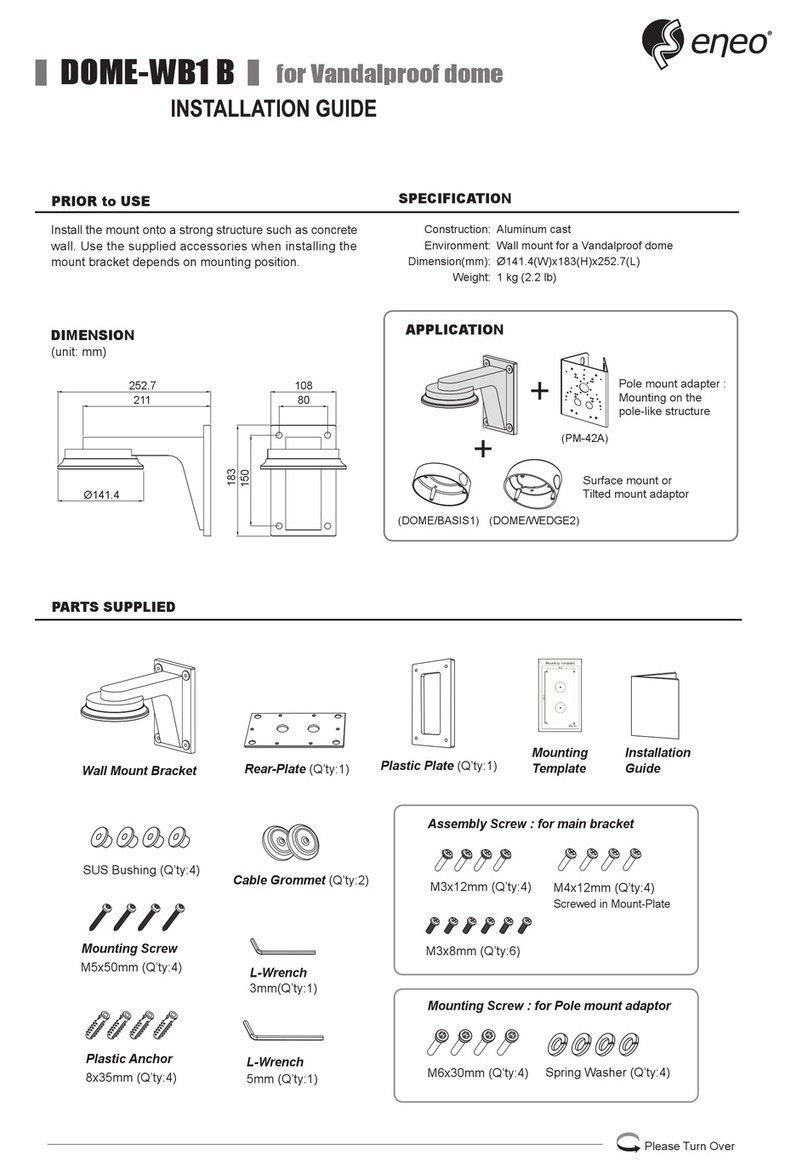 Eneo DOME-WB1 B installation guide