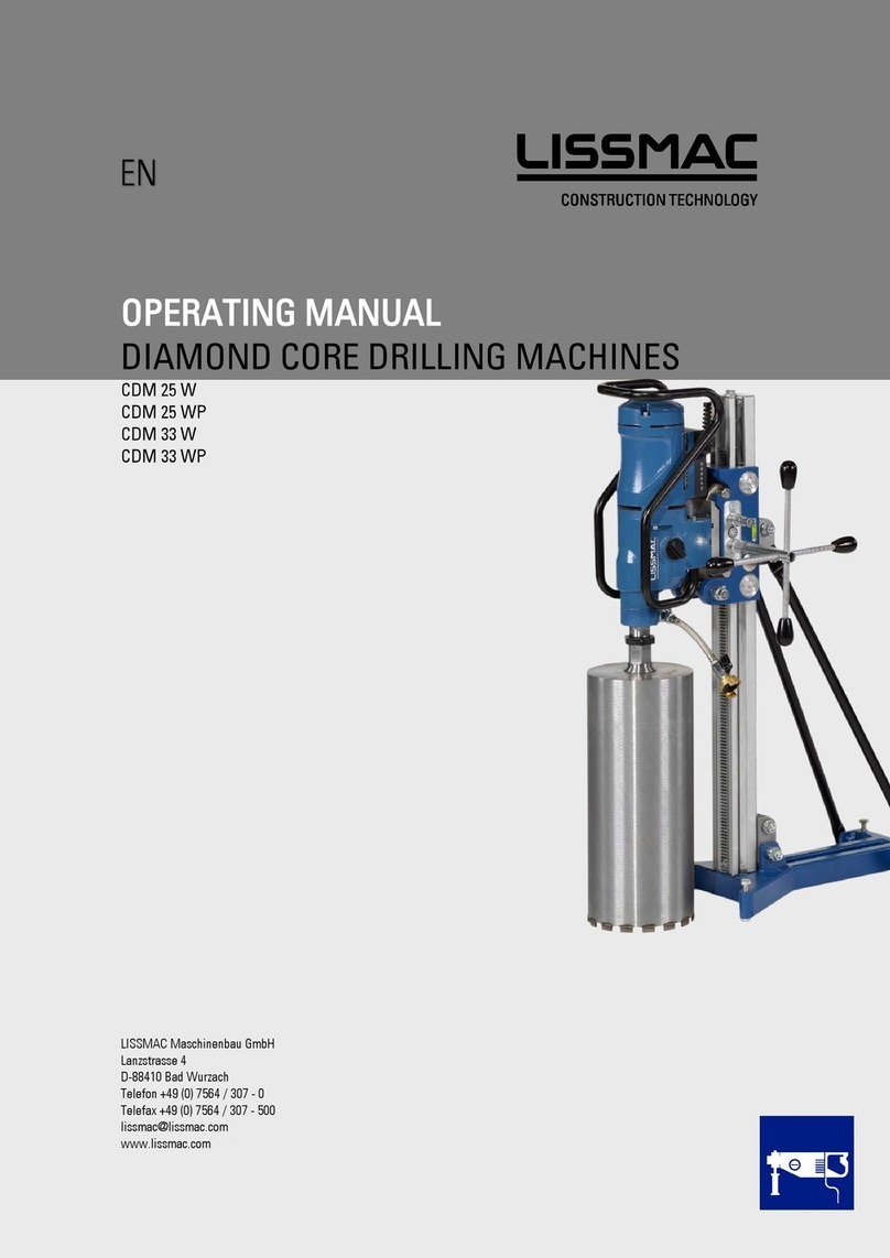Lissmac CDM 25 W operating manual