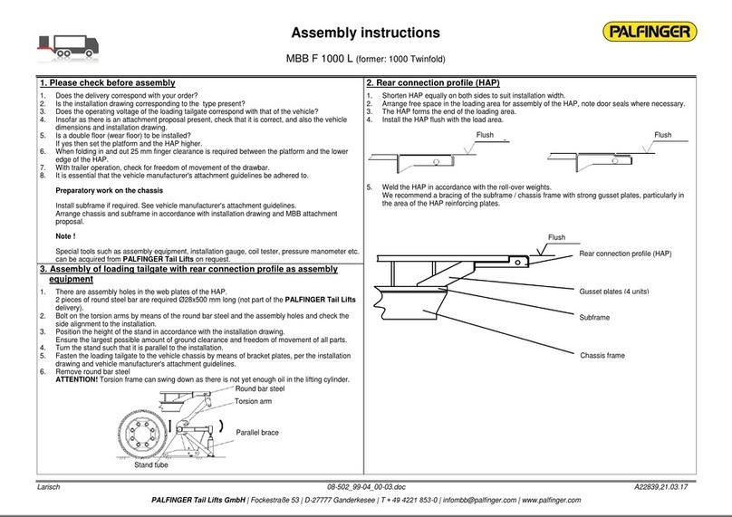 Palfinger MBB F 1000 L User manual