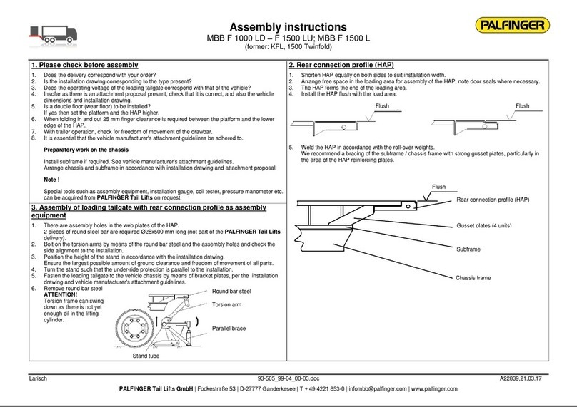 Palfinger MBB F 1000 LD User manual