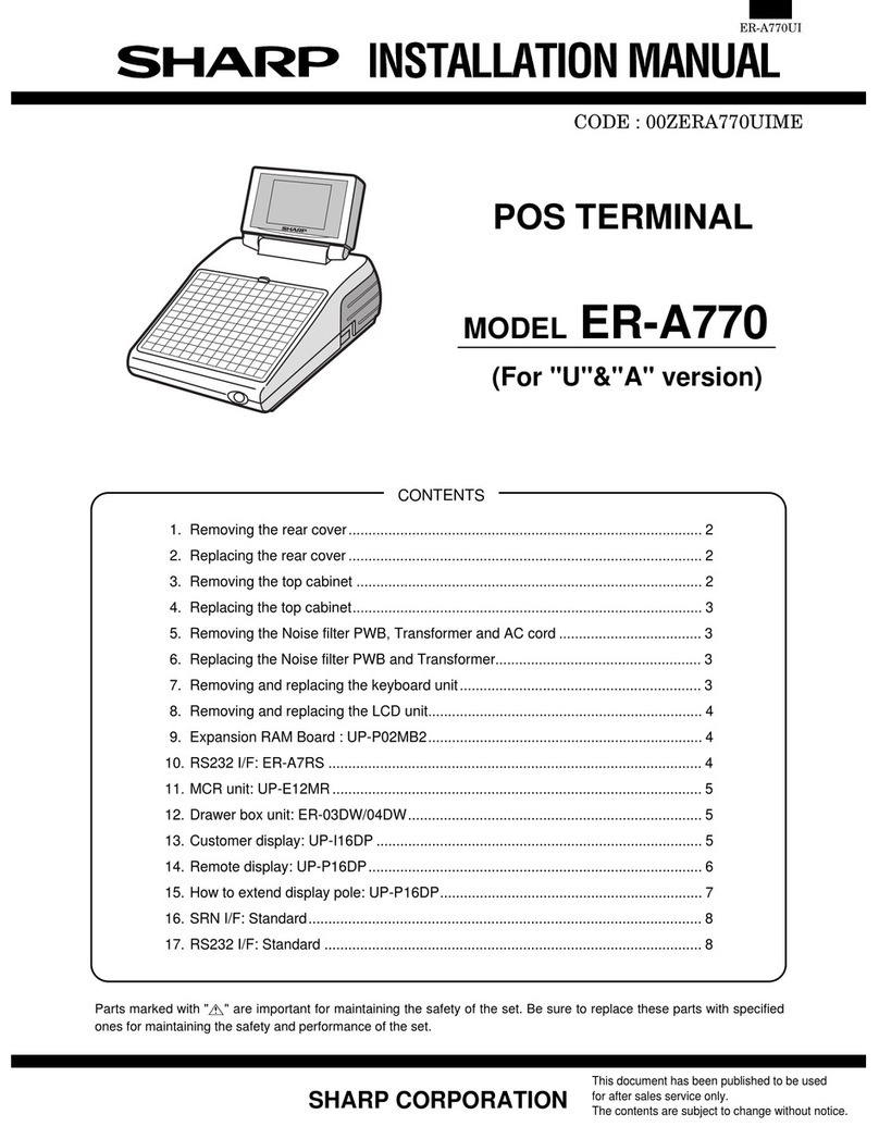 Sharp ER-A770 User manual