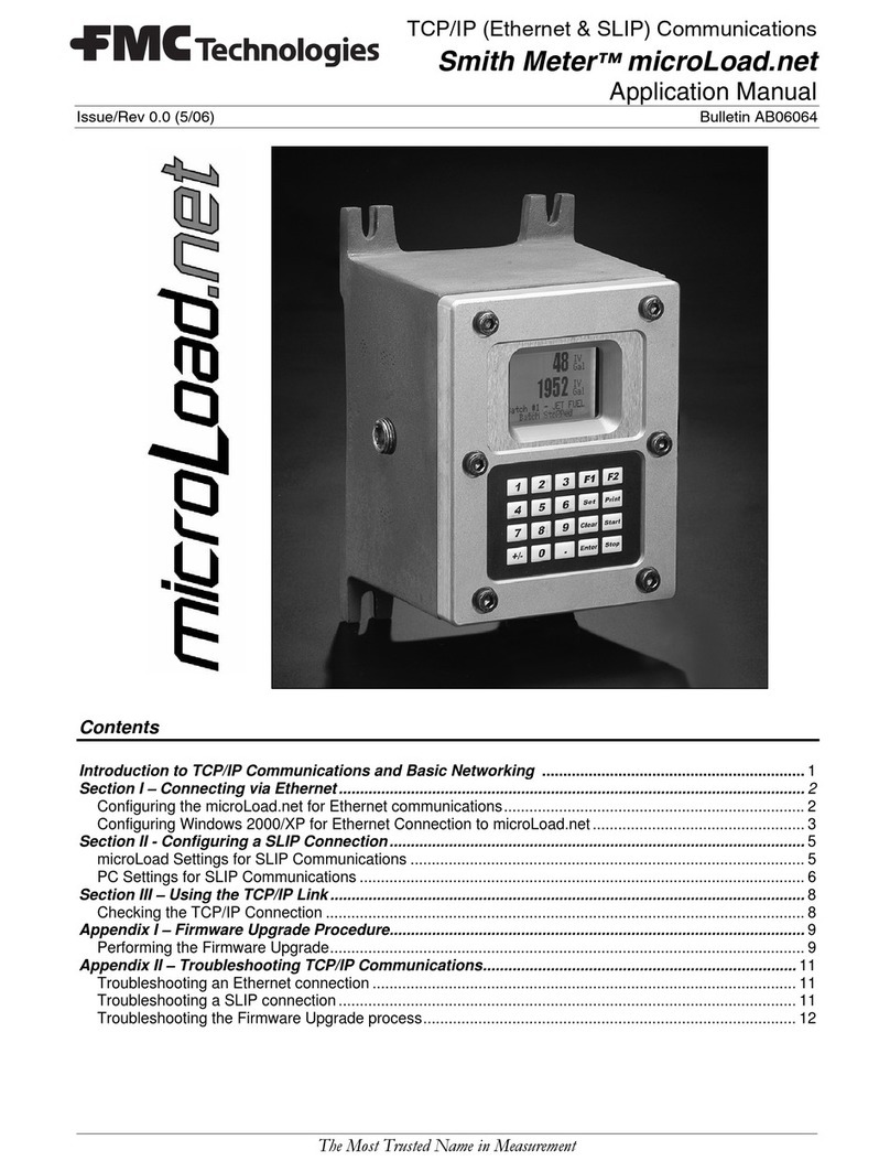 FMC Technologies Smith Meter microLoad.net Applications manual