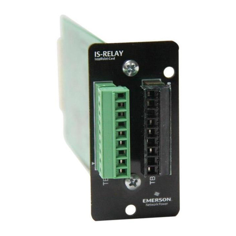 Emerson Liebert IntelliSlot IS-RELAY user manual