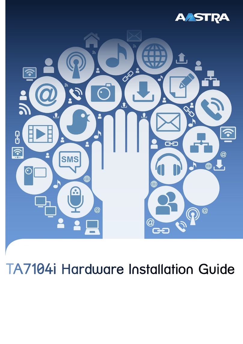 Aastra TA710i Hardware installation guide