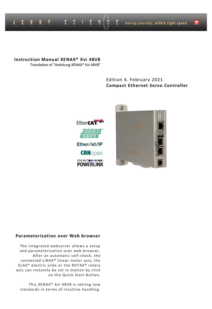 Jenny Science XENAX Xvi 48V8 User manual
