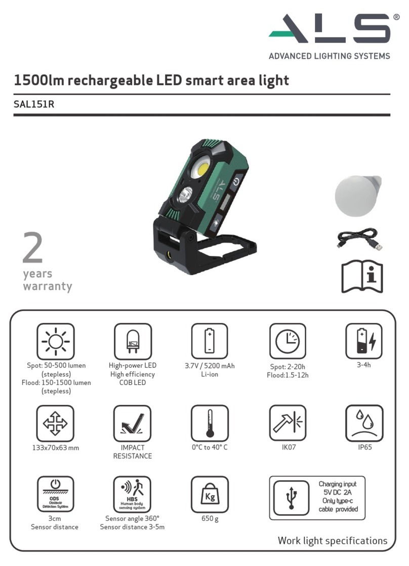 Advanced Lighting Systems SAL151R User manual