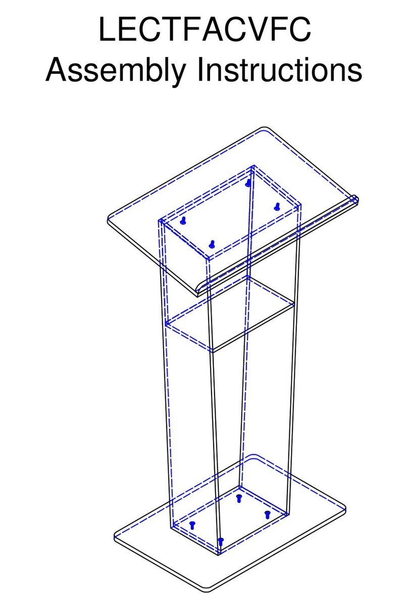 Displays2go LECTFACVFC Assembly instructions