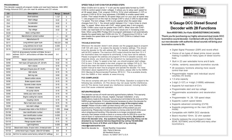 MRC 0001960 quick start guide